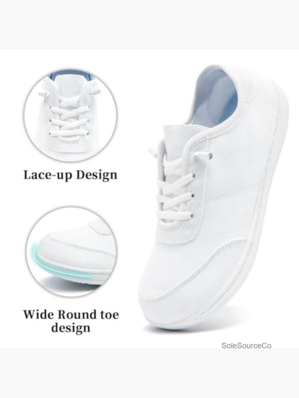Women's Slip On Running Sneakers Mesh Breathable Lightweight Non Slip - Picture 3 of 6